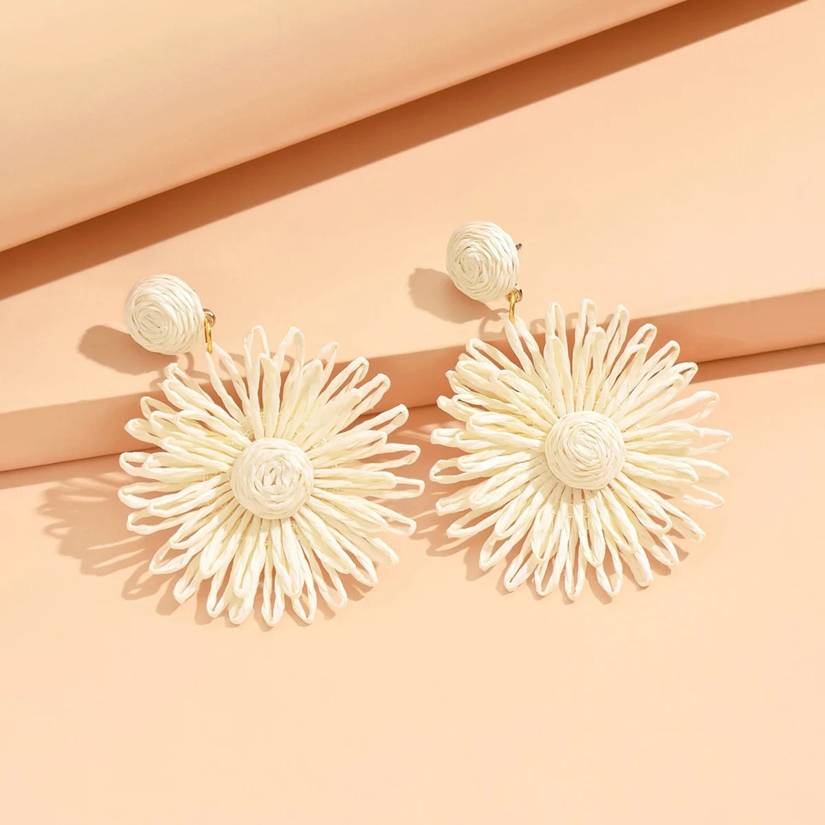 Colorful sunflower earrings